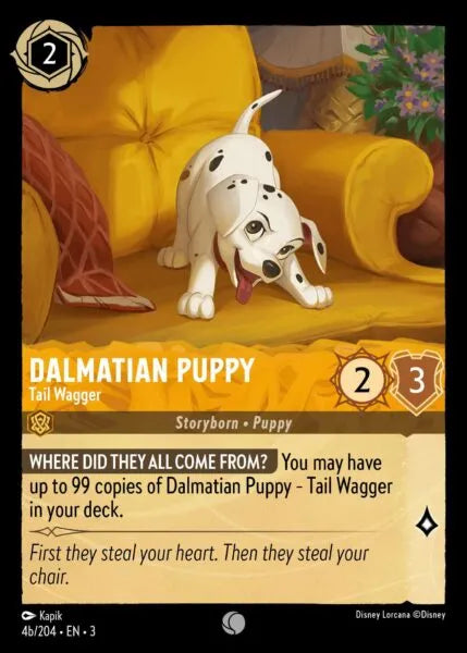 3INK-004b, C, Dalmatian Puppy - Tail Wagger (Foil)