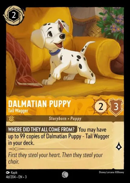 3INK-004d, C, Dalmatian Puppy - Tail Wagger