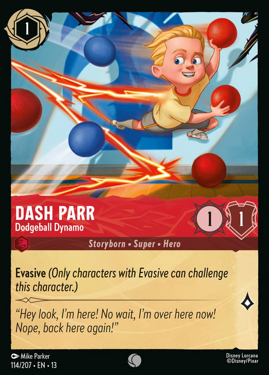 13ATK-114, C, Dash Parr - Dodgeball Dynamo