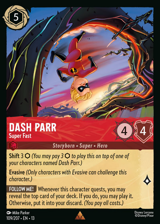 13ATK-109, R, Dash Parr - Super Fast (Foil)