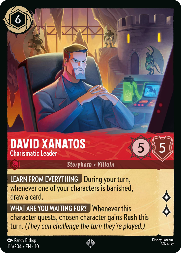 10WHI-116, SR, David Xanatos - Charismatic Leader (Foil)