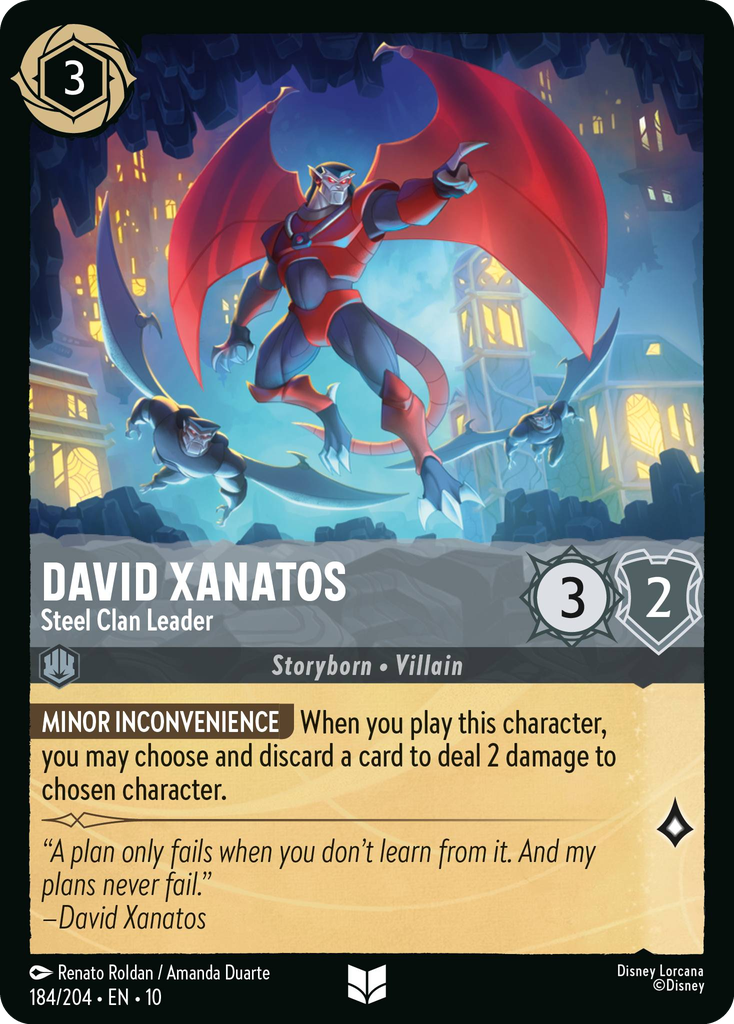 10WHI-184, UC, David Xanatos - Steel Clan Leader (Foil)