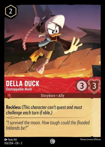 3INK-106, C, Della Duck - Unstoppable Mum (Foil)
