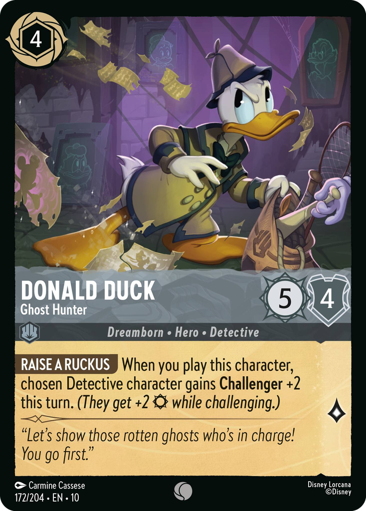 10WHI-172, C, Donald Duck - Ghost Hunter (Foil)