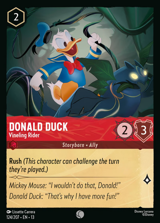 13ATK-124, C, Donald Duck - Vineling Rider