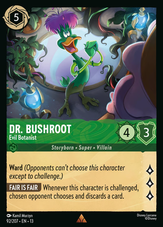 13ATK-092, R, Dr. Bushroot - Evil Botanist
