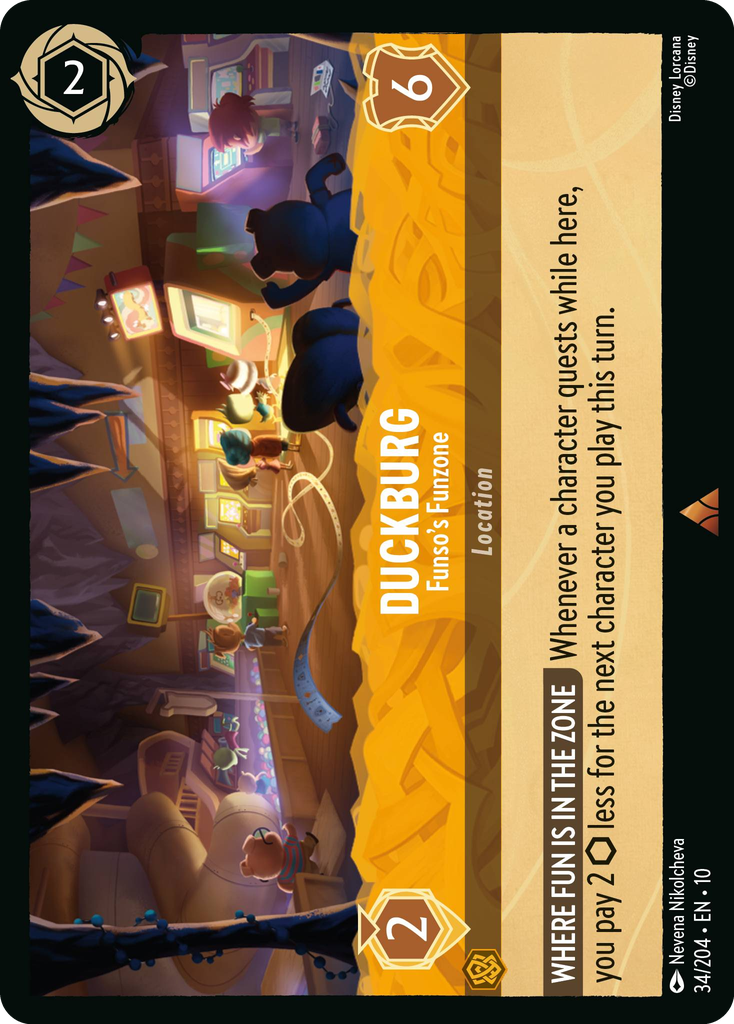 10WHI-034, R, Duckburg - Funso's Funzone (Foil)