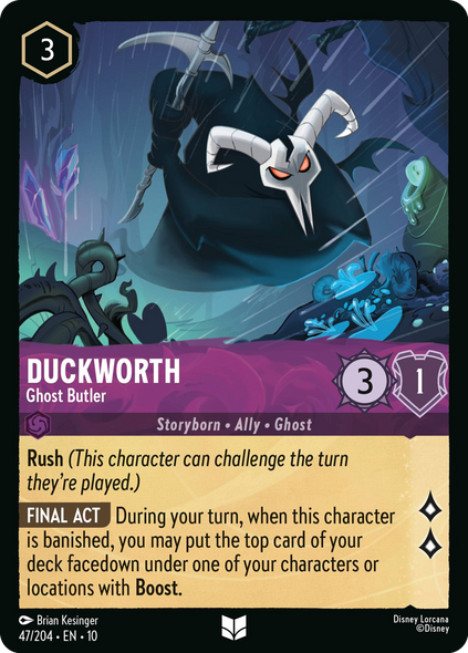 10WHI-047, UC, Duckworth - Ghost Butler (Foil)