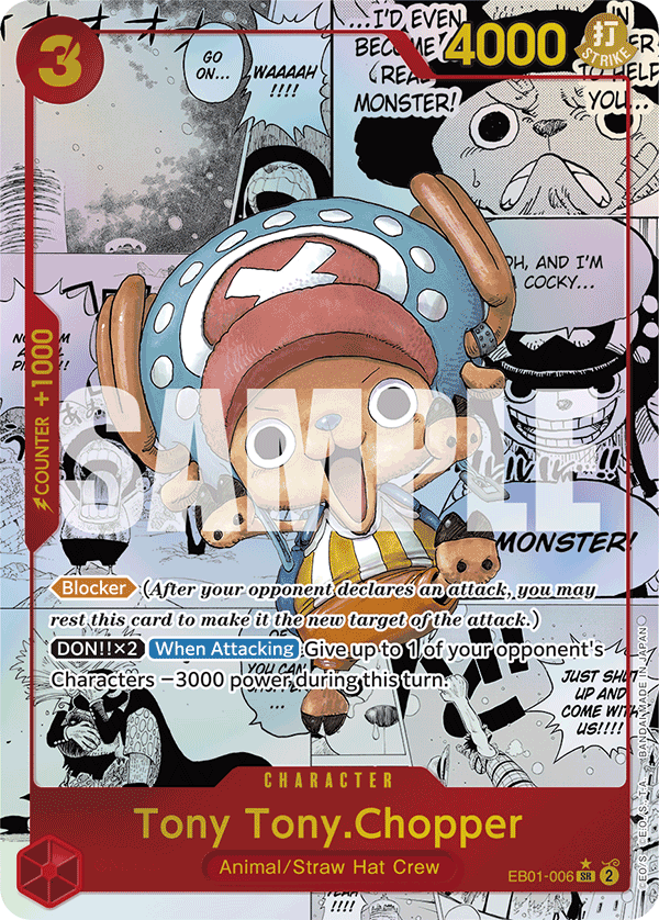 EB01-006, SR, Tony Tony.Chopper (Manga Rare Reprint)