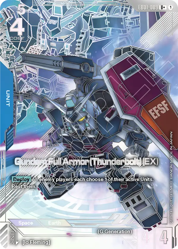 EB01-009, UC, Gundam Full Armor (Thunderbolt) (EX) (Alternate Art)