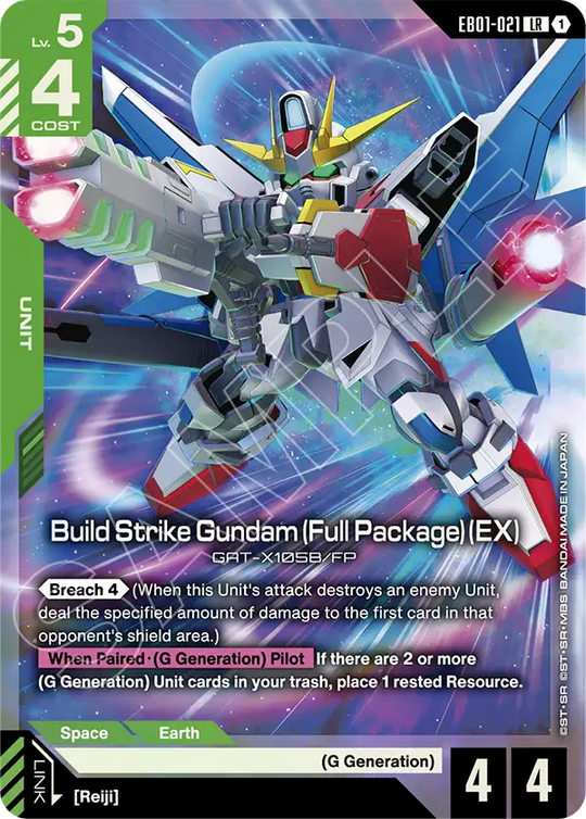 EB01-021, LR, Build Strike Gundam (Full Package) (EX)