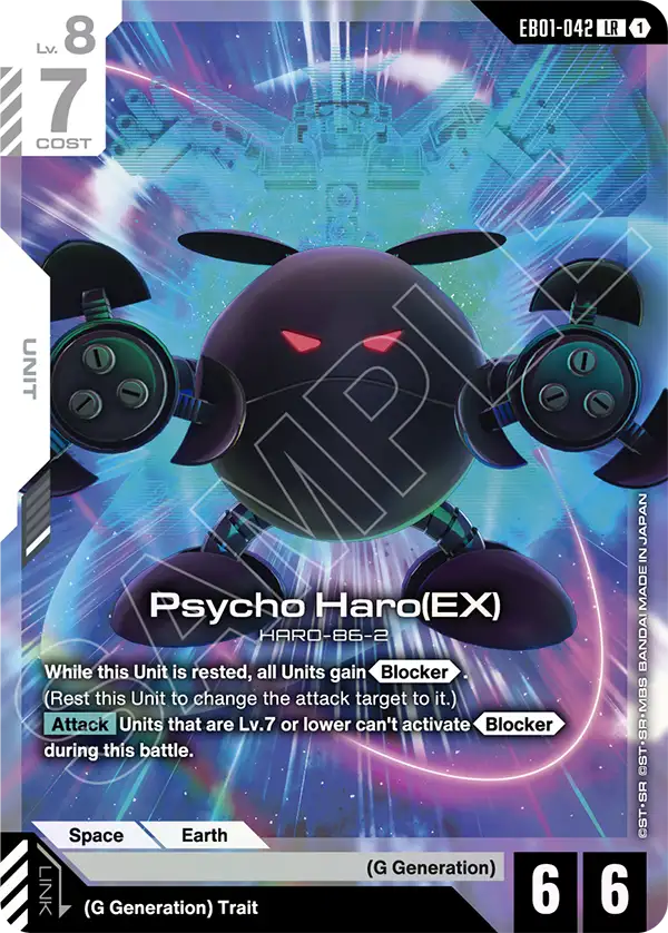 EB01-042, LR, Psycho Haro (EX)