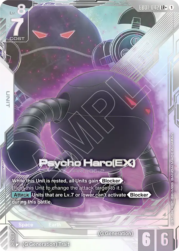 EB01-042, LR, Psycho Haro (EX) (Alternate Art)