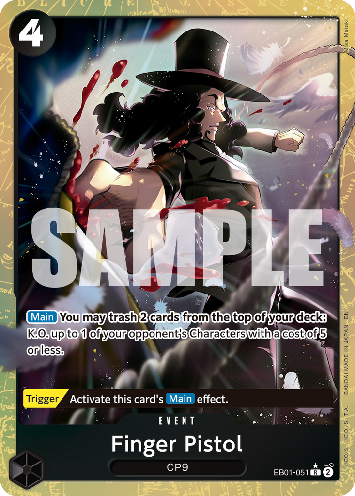 EB01-051, R, Finger Pistol (PRB02 Alternate Art)