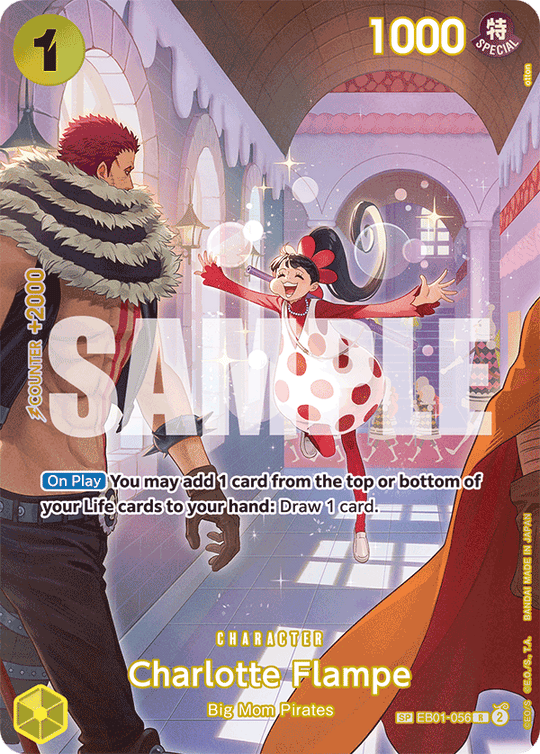 EB01-056, R, Charlotte Flampe (OP10 Special Rare)