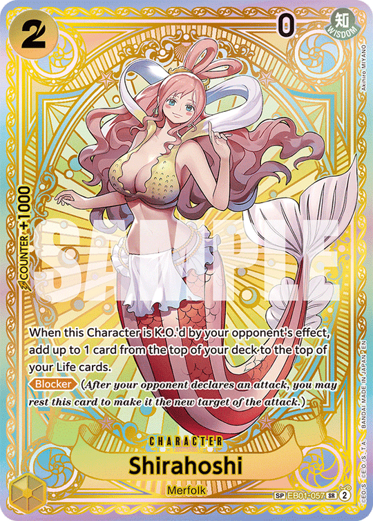 EB01-057, SR, Shirahoshi (OP11 Special Rare)