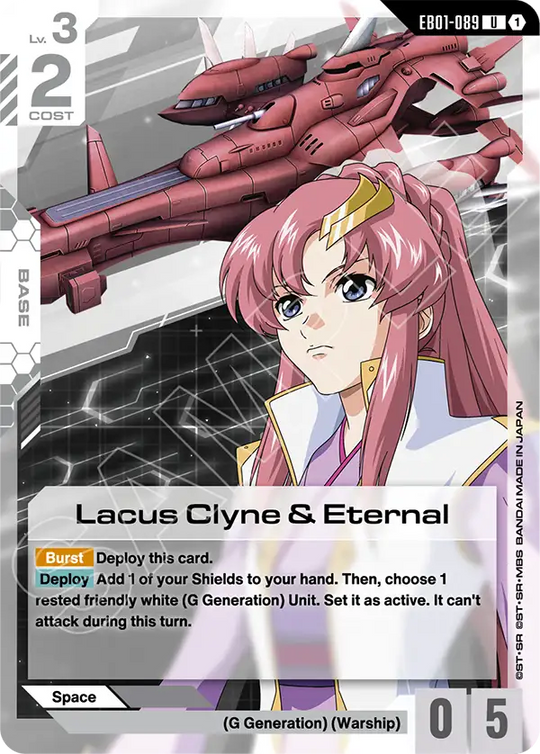 EB01-089, UC, Lacus Clyne & Eternal