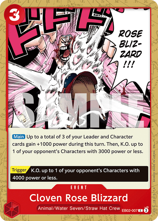 EB02-007, C, Cloven Rose Blizzard