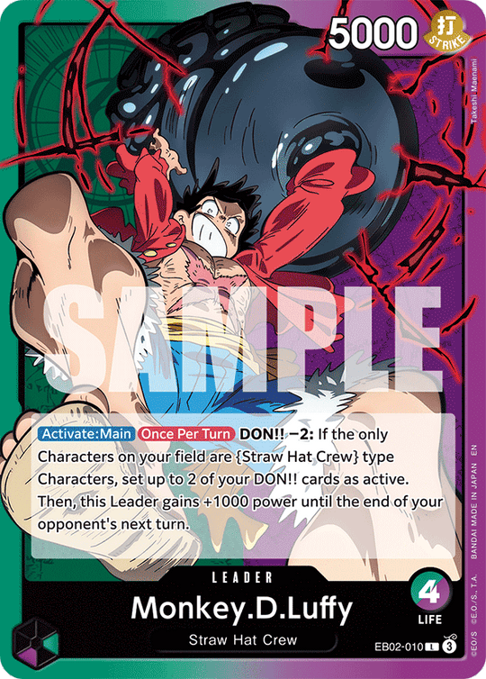 EB02-010, L, Monkey.D.Luffy