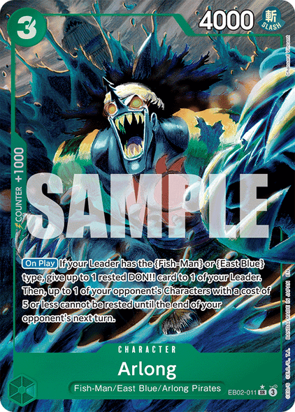 EB02-011, SR, Arlong (Alternate Art)