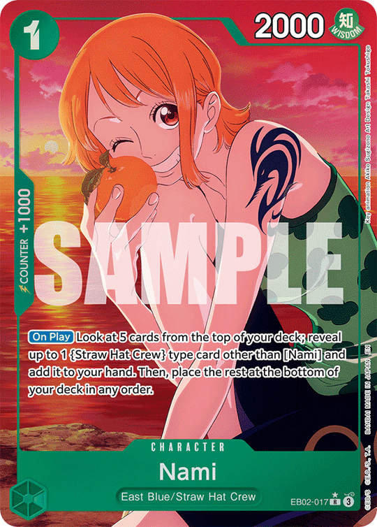 EB02-017, R, Nami (Alternate Art)