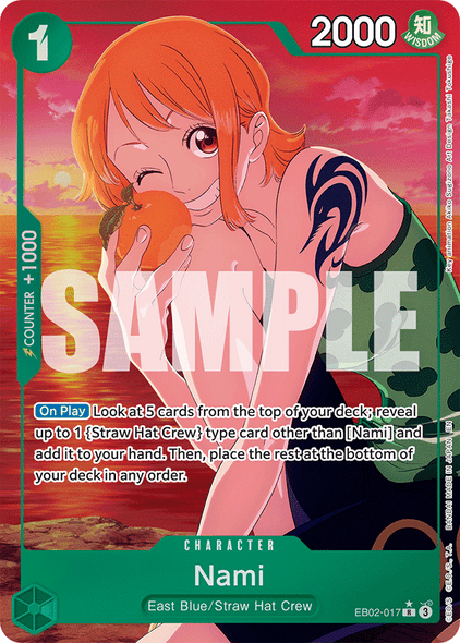 EB02-017, R, Nami (Alternate Art)