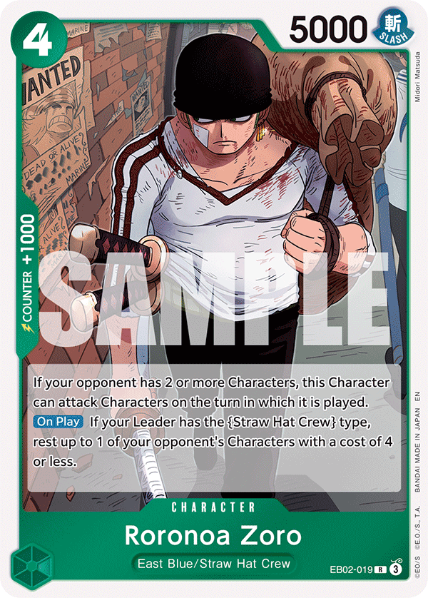 EB02-019, R, Roronoa Zoro