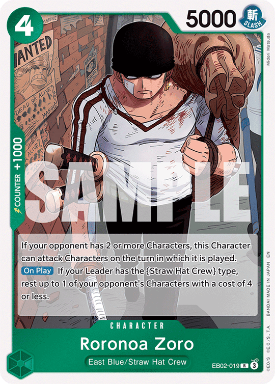 EB02-019, R, Roronoa Zoro