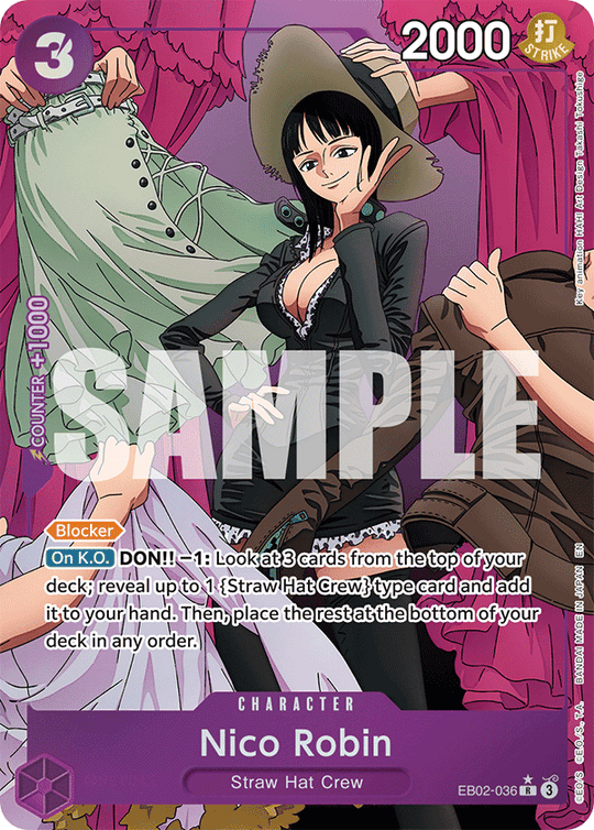 EB02-036, R, Nico Robin (Alternate Art)