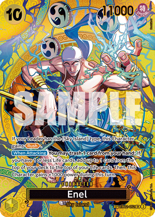 EB02-052, SR, Enel (OP15 Special Rare)
