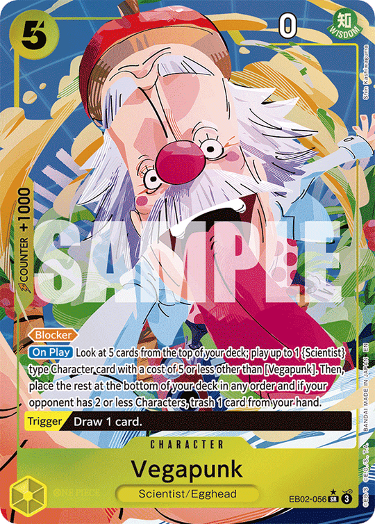 EB02-056, SR, Vegapunk (Alternate Art)