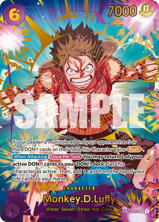 EB02-061, SEC, Monkey.D.Luffy (PRB02 Special Rare)
