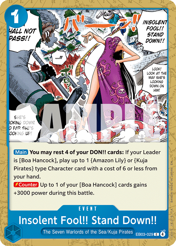 EB03-029, C, Insolent Fool!! Stand Down!!