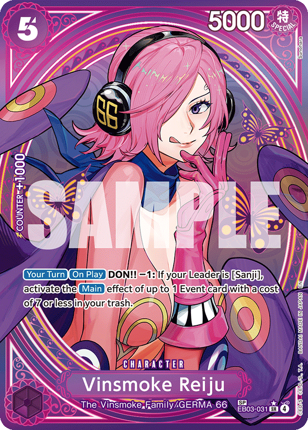 EB03-031, SR, Vinsmoke Reiju (Special Rare)