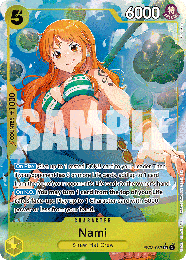 EB03-053, SR, Nami (Alternate Art)