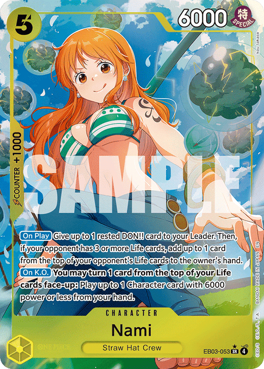 EB03-053, SR, Nami (Alternate Art)