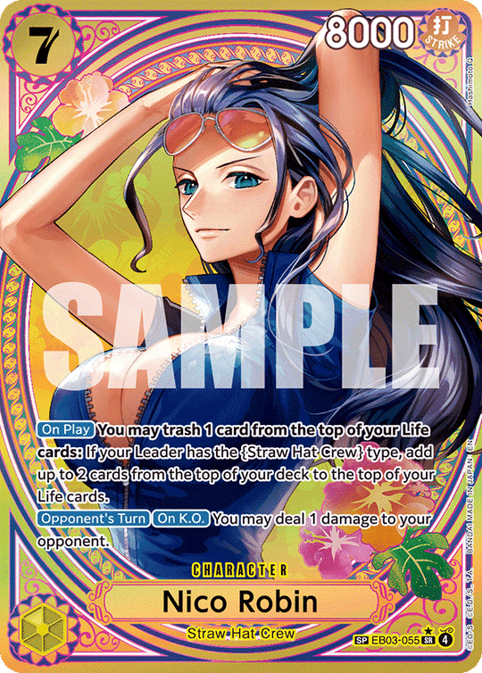 EB03-055, SR, Nico Robin (Special Rare)