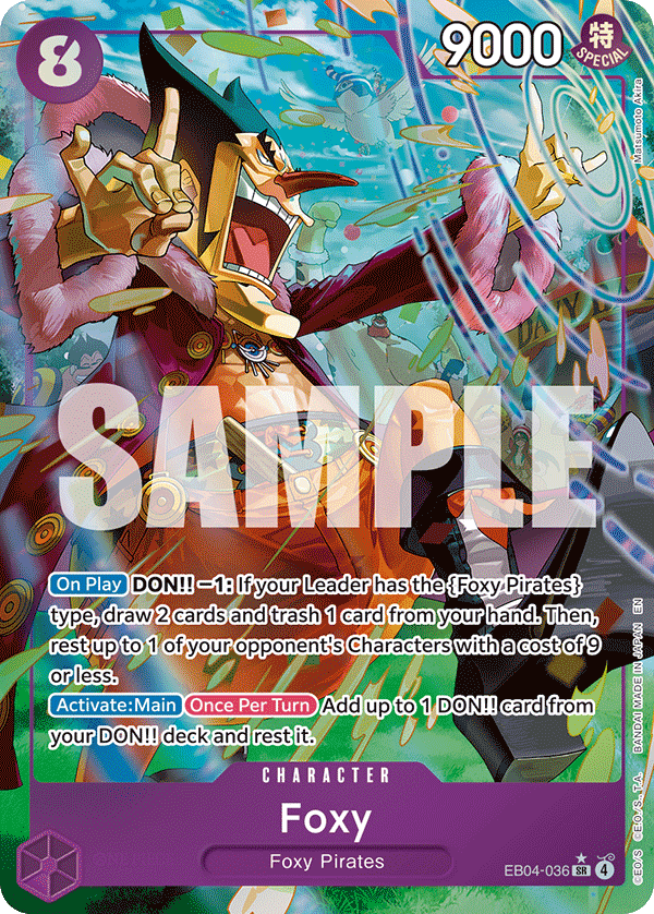 EB04-036, SR, Foxy (Alternate Art)