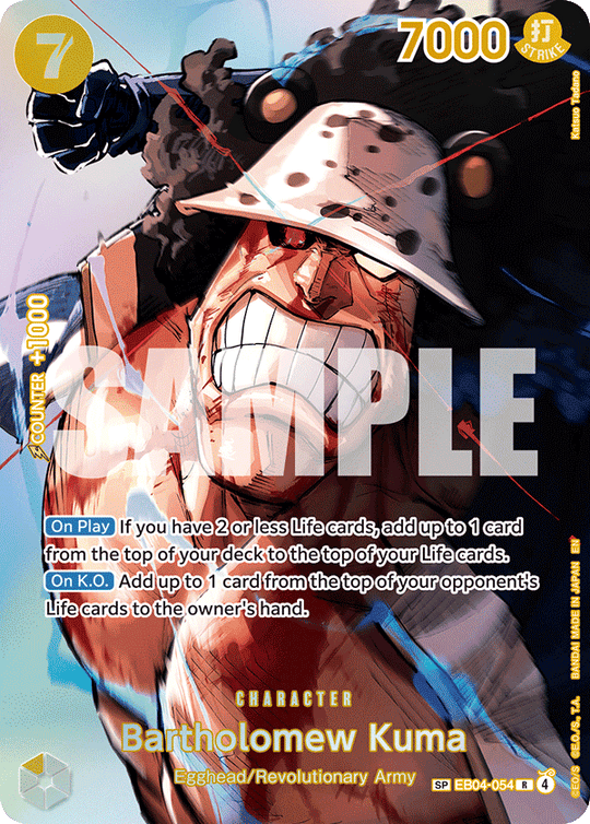 EB04-054, R, Bartholomew Kuma (OP16 Special Rare)