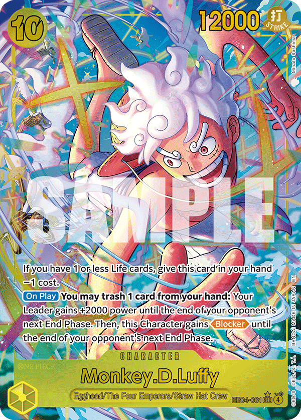 EB04-061, SEC, Monkey.D.Luffy (Alternate Art)