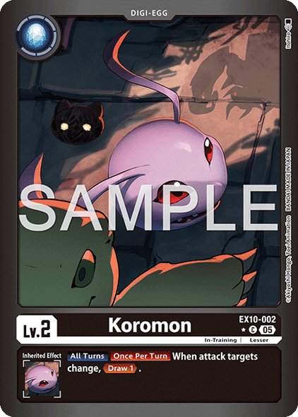 EX10-002, C, Koromon (Foil)
