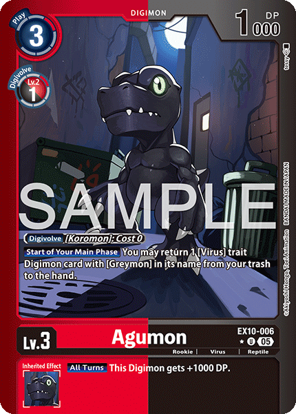 EX10-006, UC, Agumon (Foil)