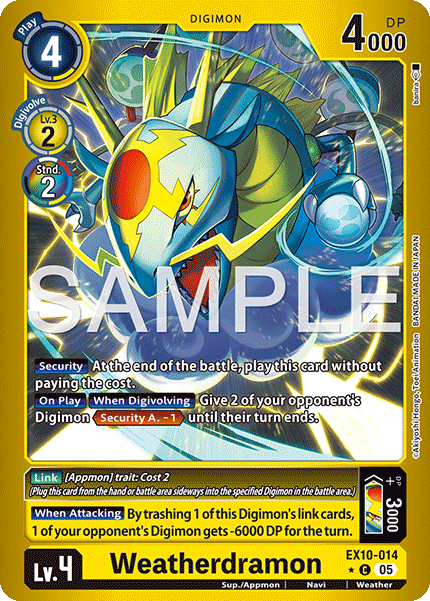 EX10-014, C, Weatherdramon (Foil)