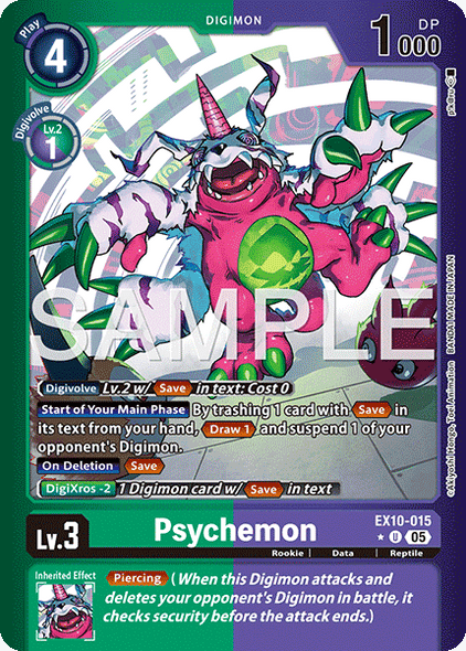 EX10-015, UC, Psychemon (Foil)
