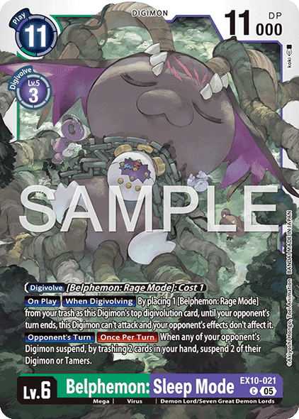 EX10-021, C, Belphemon: Sleep Mode