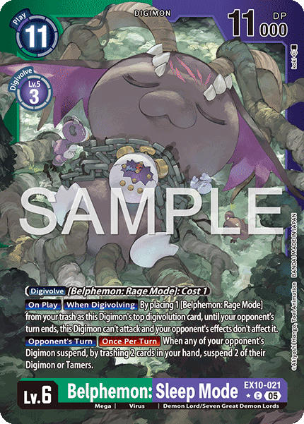 EX10-021, C, Belphemon: Sleep Mode (Foil)