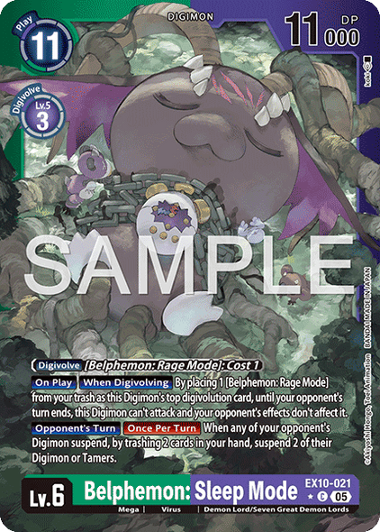 EX10-021, C, Belphemon: Sleep Mode (Foil)