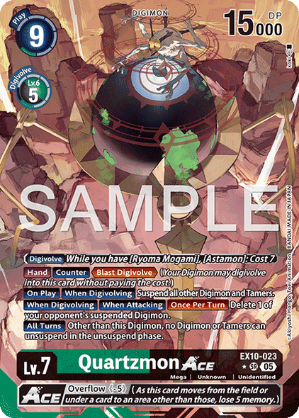 EX10-023, SR, Quartzmon ACE (Alternate Art)