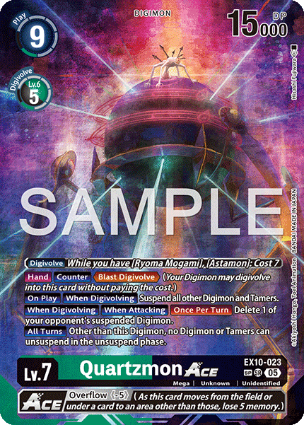 EX10-023, SR, Quartzmon ACE (Special Rare)