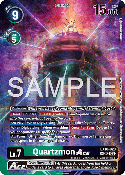 EX10-023, SR, Quartzmon ACE (Special Rare)